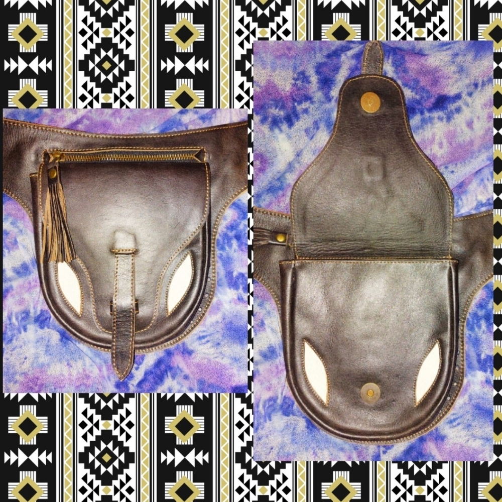 Unbranded Chocolate Brown Genuine Leather Fanny/Waist/Belt Bag - Picture 3 of 8